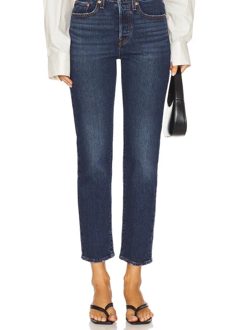 Levi's Wedgie Straight Leg Jeans in Dark Indigo